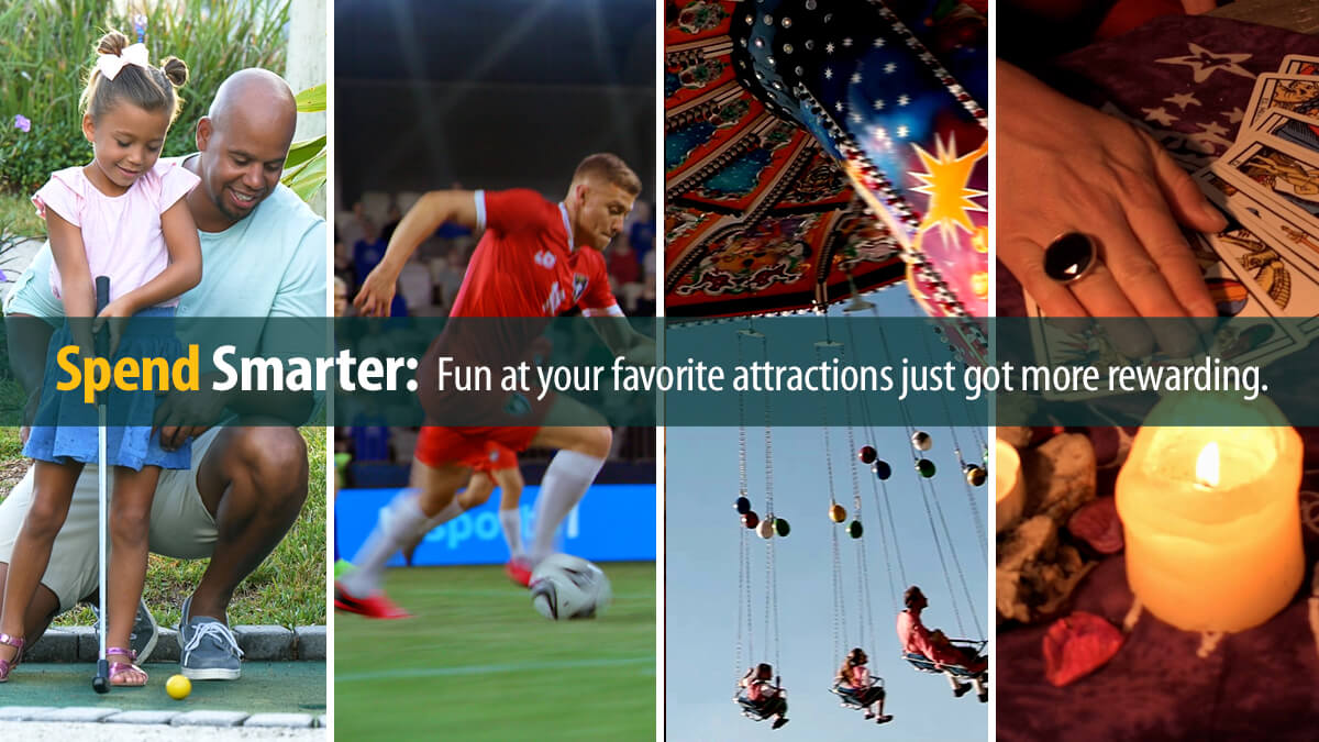 Earn 3x points on Amusement Parks & Entertainment